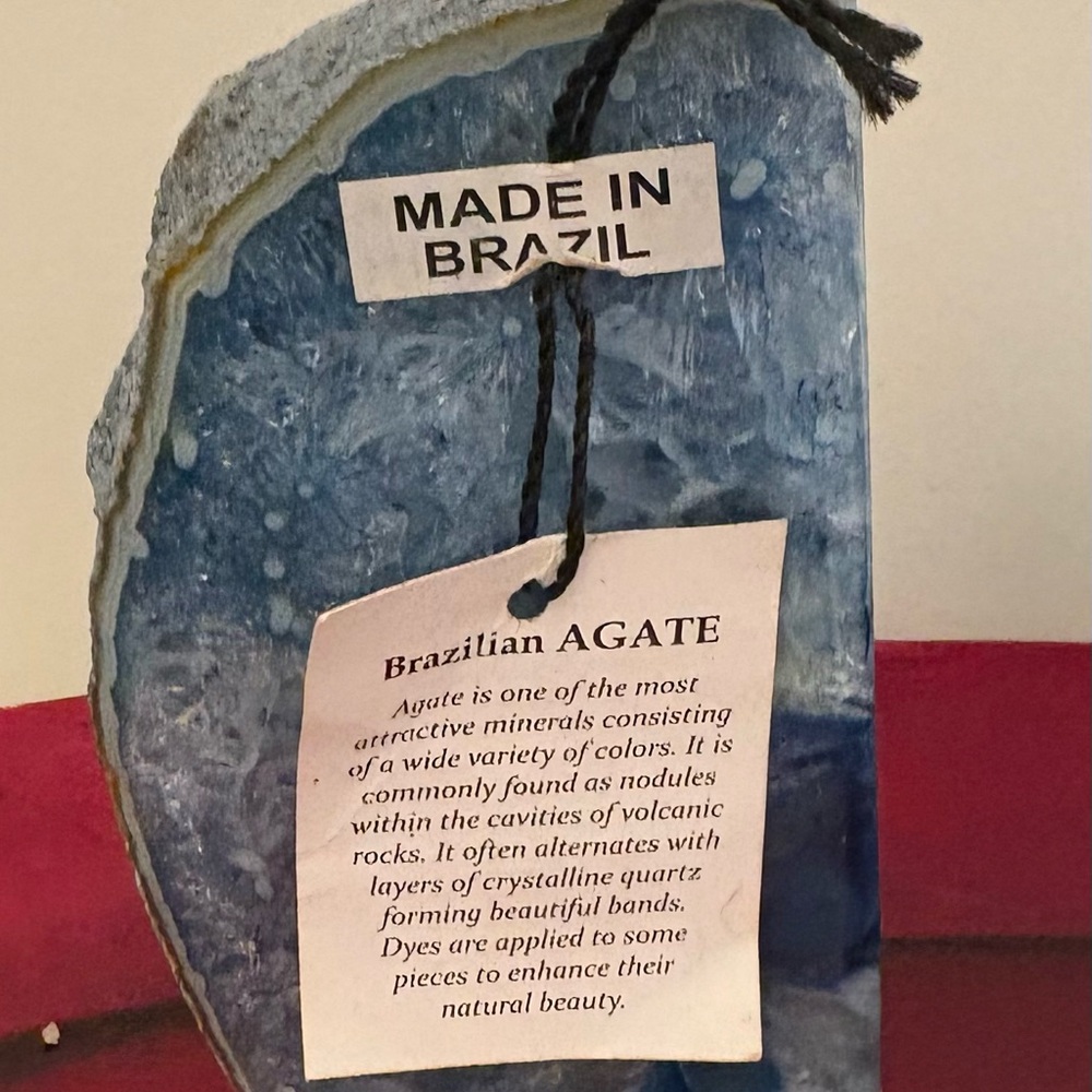 Blue Brazilian Agate Slice
